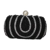 New cross-border European and American retro women's pearl evening bag, hand-embroidered beaded bag, diamond-encrusted banquet dress bag, clutch bag Item Picture